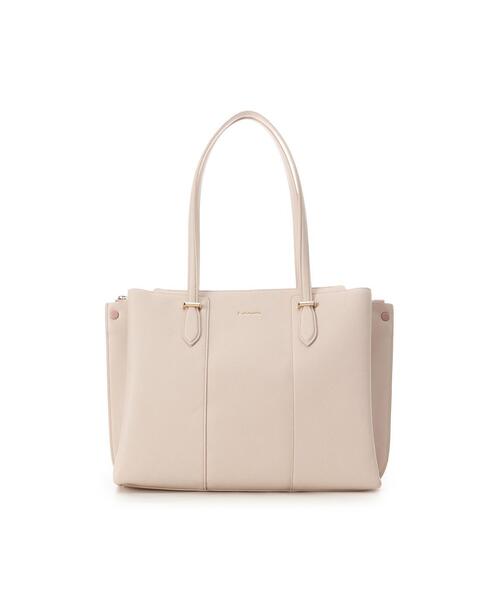 & chouette（アンドシュエット）の「３レイヤーズA4トートバッグ≪通勤・通学≫（トートバッグ・レディース・グレイッシュベージュ/ブラック/ピンクベージュ・FREE）」の3枚目の写真