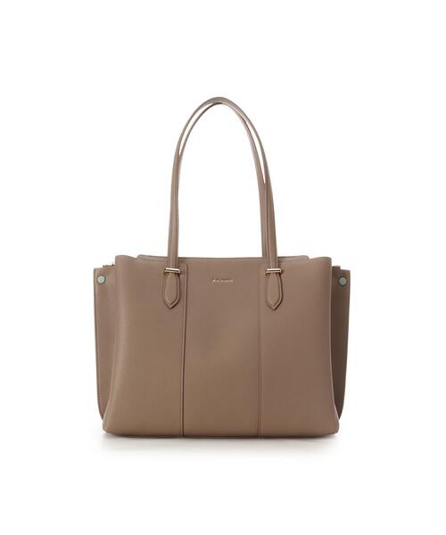 & chouette（アンドシュエット）の「３レイヤーズA4トートバッグ≪通勤・通学≫（トートバッグ・レディース・グレイッシュベージュ/ブラック/ピンクベージュ・FREE）」の2枚目の写真