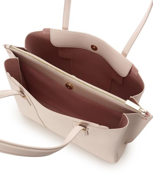 & chouette（アンドシュエット）の「３レイヤーズA4トートバッグ≪通勤・通学≫（トートバッグ・レディース・グレイッシュベージュ/ブラック/ピンクベージュ・FREE）」の14枚目の写真