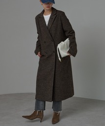 r. | ツイード　チェスターコート(チェスターコート)