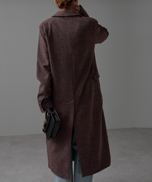 r.（アールドット）の「ツイード　チェスターコート（チェスターコート・レディース・オレンジ/ブラウン/ブラック・FREE）」の15枚目の写真