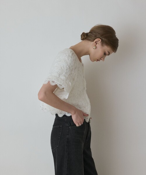 セール】フラワー刺繍ニットカーディガン（カーディガン/ボレロ