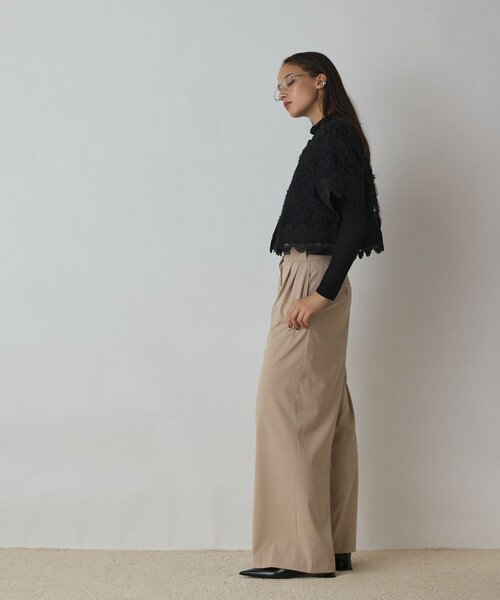 Diagram（ダイアグラム）の「フラワー刺繍ニットカーディガン（カーディガン/ボレロ・レディース・ブラック/ホワイト・36）」の14枚目の写真