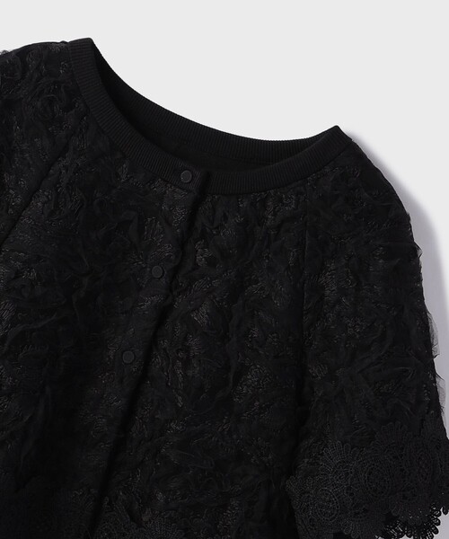 Diagram（ダイアグラム）の「フラワー刺繍ニットカーディガン（カーディガン/ボレロ・レディース・ブラック/ホワイト・36）」の21枚目の写真