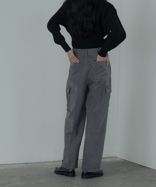 GALLEST（ギャレスト）の「コーデュロイカーゴパンツ（その他パンツ・レディース・グレー/ブルーグリーン/アイボリー/パープル・40/38/36）」の11枚目の写真