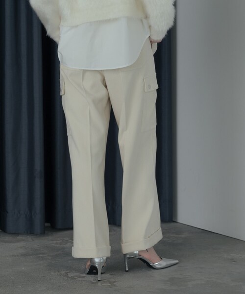 GALLEST（ギャレスト）の「コーデュロイカーゴパンツ（その他パンツ・レディース・グレー/ブルーグリーン/アイボリー/パープル・40/38/36）」の21枚目の写真