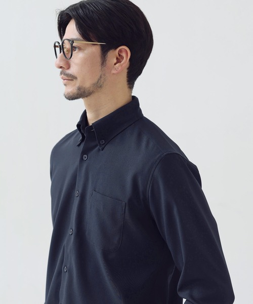 SPU(スプ)の「【防シワ】機能性ベーシックレギュラーサイズボタンダウン長袖シャツ(シャツ/ブラウス・メンズ・チャコール/ネイビー/ホワイト/グレー/サックスブルー/ブラック/ベージュ・S/M/L/XL)」の21枚目の写真