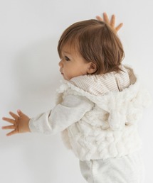 BRANSHES | 【ベビー】ケーブル柄クマ耳ベスト(ベスト)