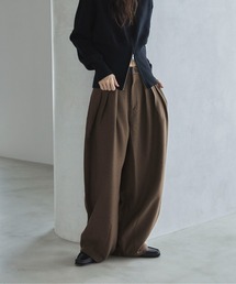 feepur（フェピュール）の「ヘリンボーンバルーンタックパンツ（その他パンツ・レディース）」