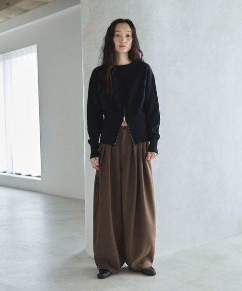 feepur(フェピュール)の「ヘリンボーンバルーンタックパンツ(その他パンツ・レディース・チャコールグレー/ブラウン・マルチサイズ)」の16枚目の写真