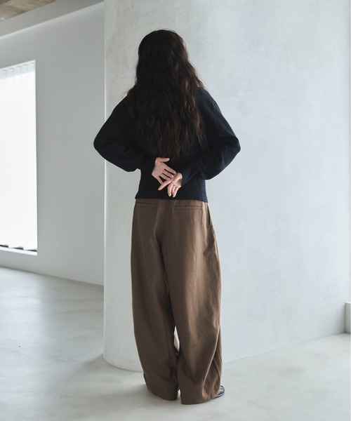 feepur(フェピュール)の「ヘリンボーンバルーンタックパンツ(その他パンツ・レディース・チャコールグレー/ブラウン・マルチサイズ)」の14枚目の写真