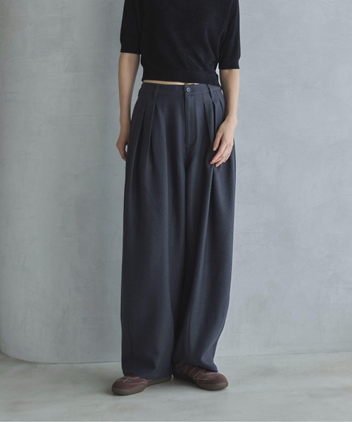 feepur(フェピュール)の「ヘリンボーンバルーンタックパンツ(その他パンツ・レディース・チャコールグレー/ブラウン・マルチサイズ)」の13枚目の写真