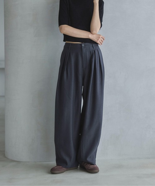 feepur(フェピュール)の「ヘリンボーンバルーンタックパンツ(その他パンツ・レディース・チャコールグレー/ブラウン・マルチサイズ)」の22枚目の写真