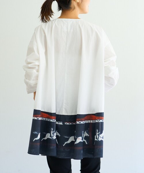 BEARDSLEY（ビアズリー）の「メリーゴーランドフレアーブラウス（シャツ/ブラウス・レディース・ホワイト・FREE）」の5枚目の写真