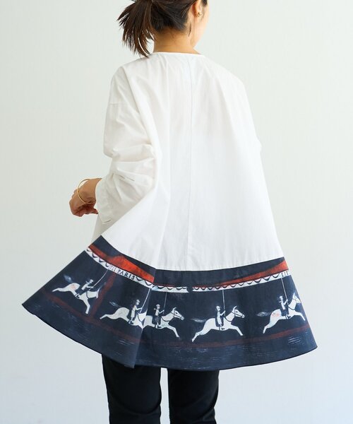 BEARDSLEY（ビアズリー）の「メリーゴーランドフレアーブラウス（シャツ/ブラウス・レディース・ホワイト・FREE）」の6枚目の写真