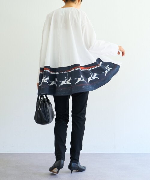 BEARDSLEY（ビアズリー）の「メリーゴーランドフレアーブラウス（シャツ/ブラウス・レディース・ホワイト・FREE）」の12枚目の写真