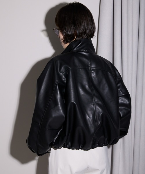 leimn（レイムン）の「2WAYフェイクレザージャケット（ブルゾン）」 - WEAR
