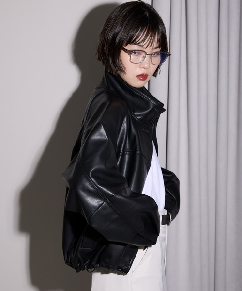 leimn（レイムン）の「2WAYフェイクレザージャケット（ブルゾン）」 - WEAR