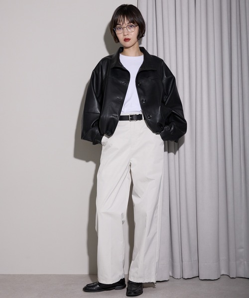 leimn（レイムン）の「2WAYフェイクレザージャケット（ブルゾン）」 - WEAR