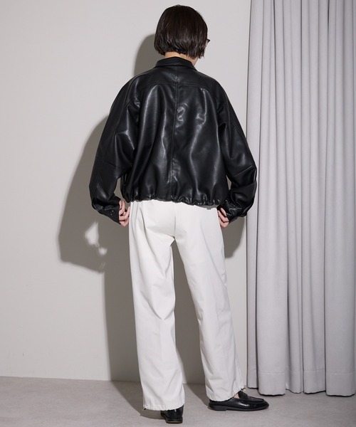 leimn（レイムン）の「2WAYフェイクレザージャケット（ブルゾン）」 - WEAR
