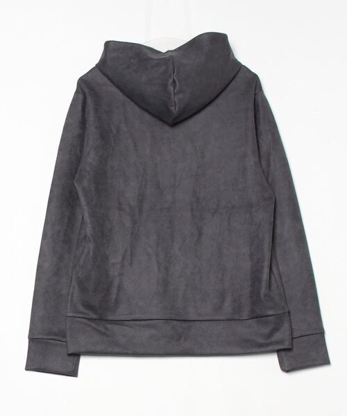 HIGH STREET(ハイストリート)の「フェイクスエードプリントパーカー(パーカー・メンズ・ベージュ/チャコールグレー/ブラック・MEDIUM/LARGE/LL)」の14枚目の写真