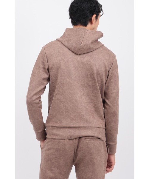 ハイストリート（HIGH STREET）/フェイクスエードプリントパーカー ﾌｪｲｸｽｴｰﾄﾞﾌﾟﾘﾝﾄﾊﾟｰｶｰ（パーカー）｜HIGH STREET（ハイストリート）の