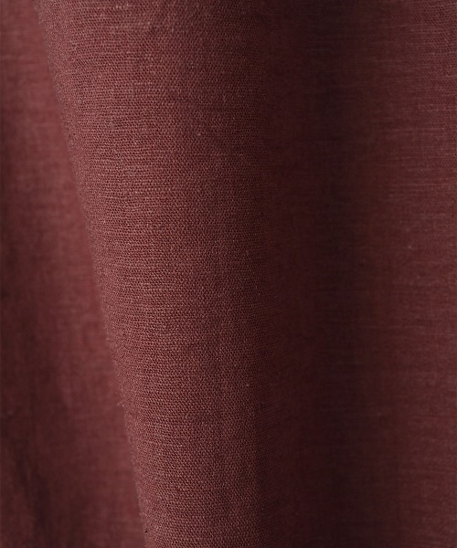 marjour（マージュール）の「STRETCH LINEN LIKE WIDE PANTS（その他パンツ・レディース・ブラウン・M）」の2枚目の写真