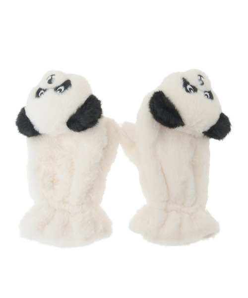 Candy Stripper（キャンディストリッパー）の「PEPE FUR ミトン（手袋・レディース・アイボリー・FREE）」の10枚目の写真