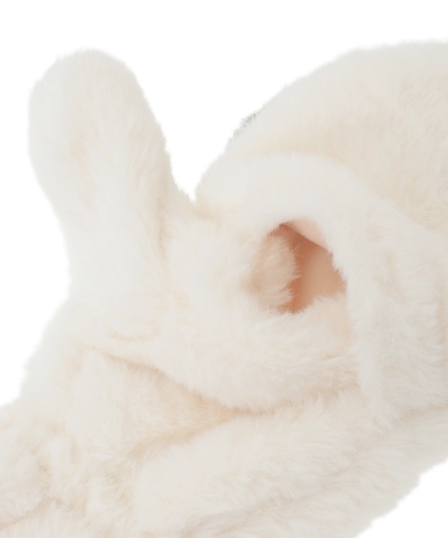 Candy Stripper（キャンディストリッパー）の「PEPE FUR ミトン（手袋・レディース・アイボリー・FREE）」の13枚目の写真