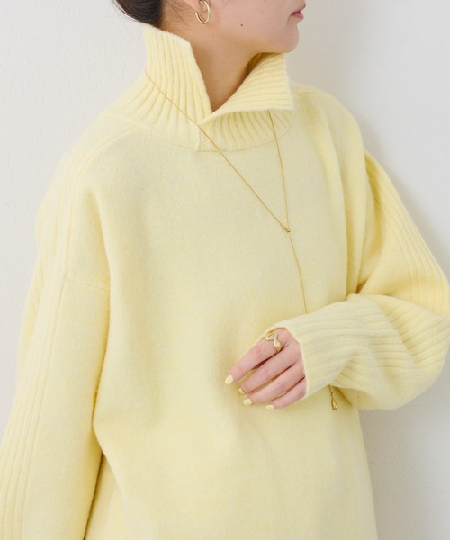 セール】スリットタートルニット（ニット/セーター）｜COLLAGE