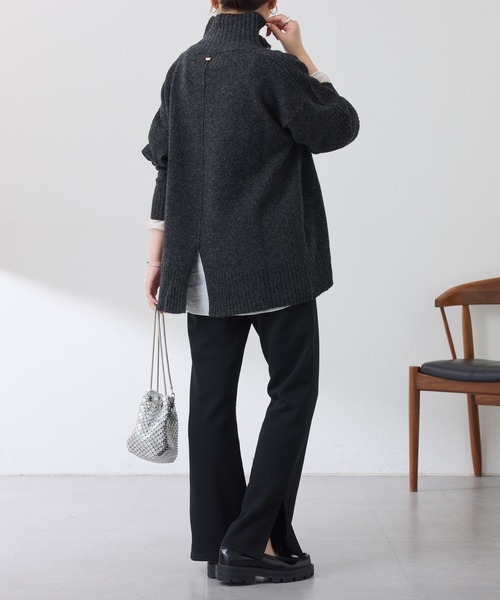 セール】スリットタートルニット（ニット/セーター）｜COLLAGE