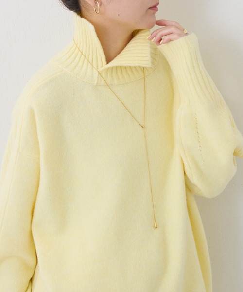 セール】スリットタートルニット（ニット/セーター）｜COLLAGE