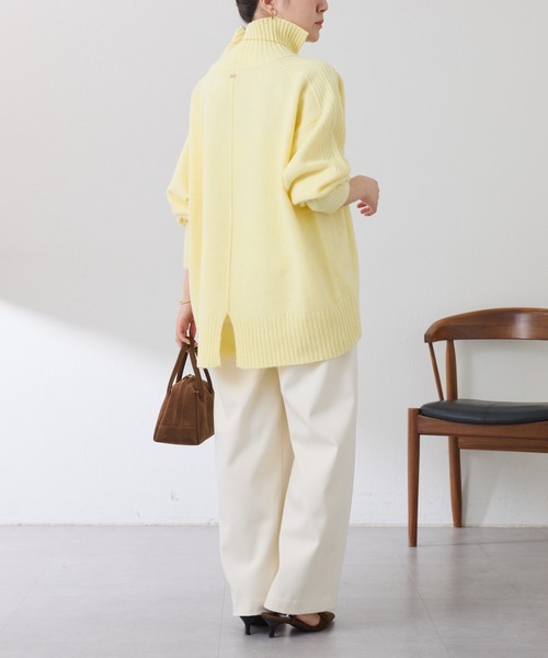 セール】スリットタートルニット（ニット/セーター）｜COLLAGE