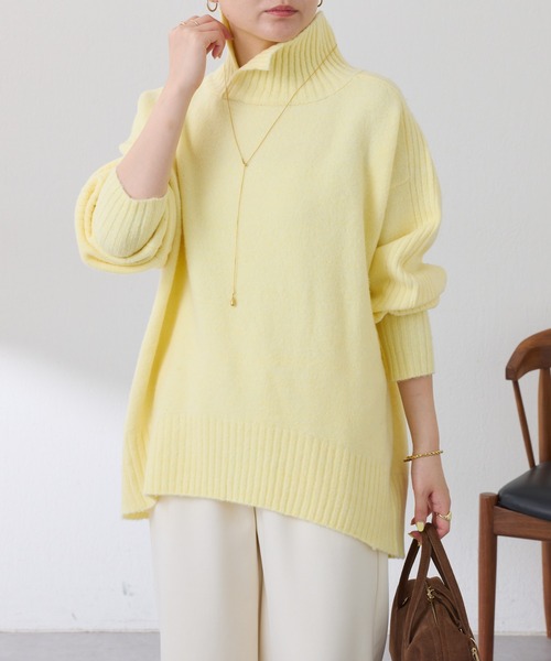 セール】スリットタートルニット（ニット/セーター）｜COLLAGE