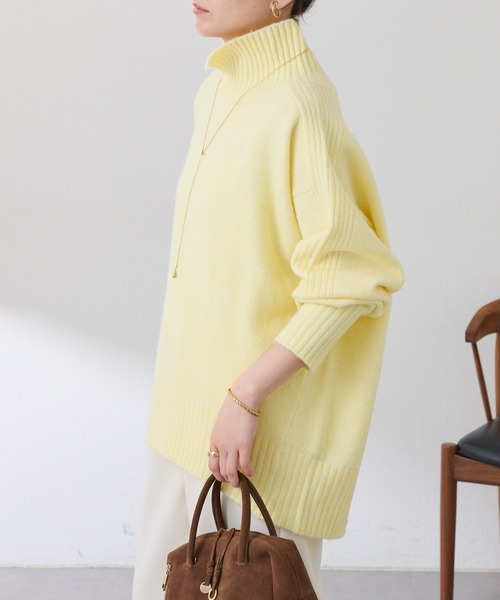 セール】スリットタートルニット（ニット/セーター）｜COLLAGE