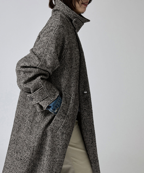 ツイードステンカラーコート（ステンカラーコート）｜SLOBE IENA