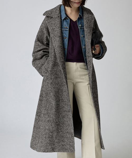 ツイードステンカラーコート（ステンカラーコート）｜SLOBE IENA