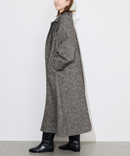 ツイードステンカラーコート（ステンカラーコート）｜SLOBE IENA
