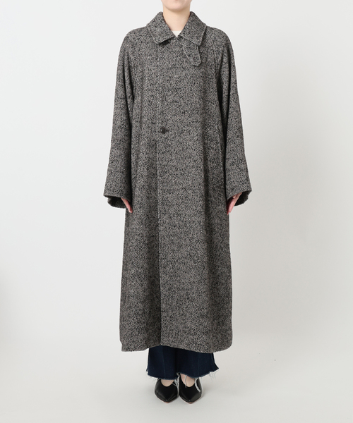 SLOBE IENA(スローブイエナ)の「ツイードステンカラーコート(ステンカラーコート・レディース・ブラウン・FREE)」の16枚目の写真