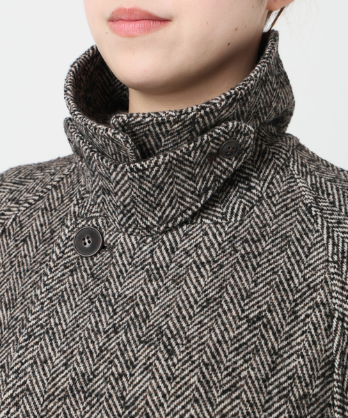 SLOBE IENA(スローブイエナ)の「ツイードステンカラーコート(ステンカラーコート・レディース・ブラウン・FREE)」の7枚目の写真