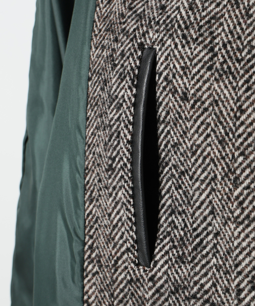 セール】ツイードステンカラーコート（ステンカラーコート）｜SLOBE