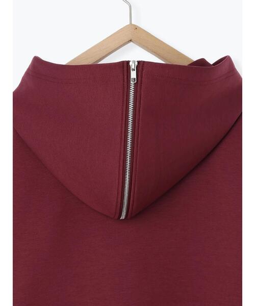 Samansa Mos2 blue（サマンサモスモスブルー）の「ダンボールフードジャケット（ノーカラージャケット・レディース・ブラック/ボルドー/キナリ・F）」の22枚目の写真