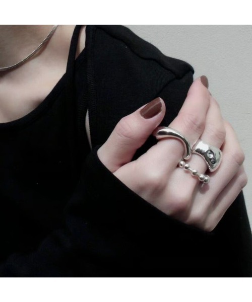 Soierie(ソワリー)の「ドロップレット リング / Droplet ring(リング・レディース・シルバー・FREE)」の8枚目の写真