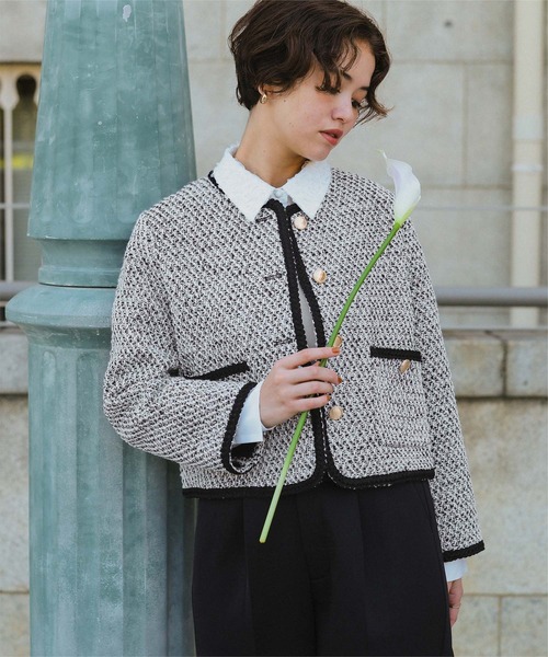 titivate（ティティベイト）の「ブレードツイードジャケット（ノー