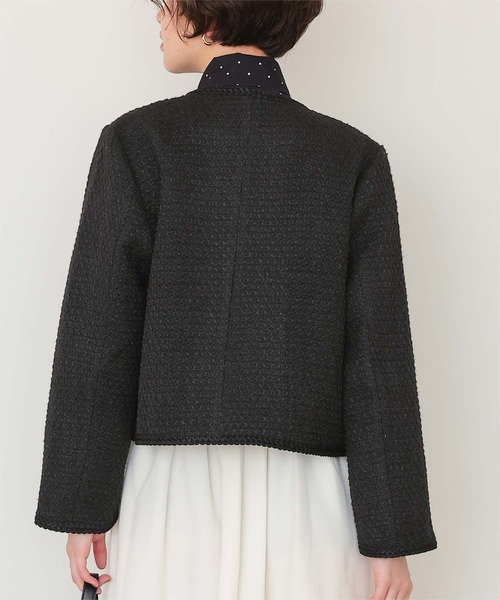 titivate（ティティベイト）の「ブレードツイードジャケット（ノーカラージャケット・レディース・オフホワイト/ブラック系その他/ブラック/ネイビー・L/M/S）」の15枚目の写真