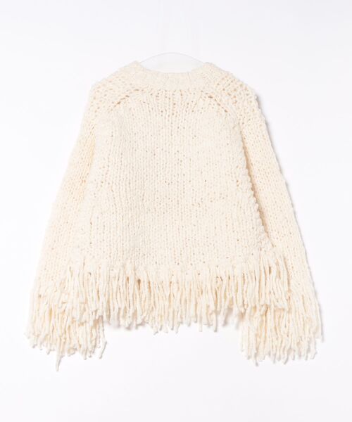 Scrap Book（スクラップブック）の「【IRONING】fringe po（ニット/セーター・レディース・ホワイト・FREE）」の2枚目の写真