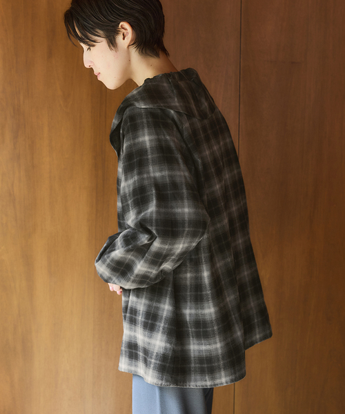 追加2》BLACK フリルチェックブラウス（シャツ/ブラウス）｜IENA