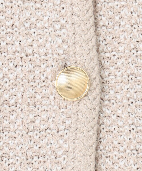 J.PRESS（ジェイプレス）の「NEW TWEED ニット ジャケット（ノーカラージャケット・レディース・ベージュ系5/ネイビー系/ライトグレー系5・T15/T13）」の18枚目の写真