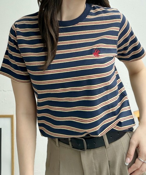 Ada.(エイダ)の「【BEVERLY HILLS POLO CLUB】ロゴ刺繍 ラウンドネック 半袖Tシャツ(Tシャツ/カットソー・レディース・ネイビー/チャコール/アイボリー・FREE)」の14枚目の写真