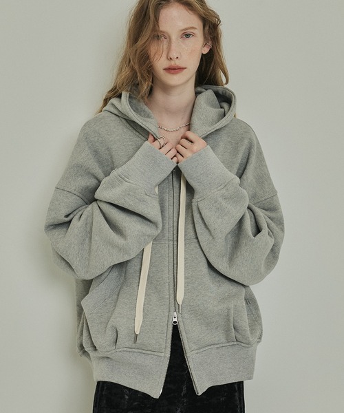 PUBLIC TOKYO(パブリックトウキョウ)の「極 オーバーサイズバルーンフーディ(パーカー・レディース・ライトグレー・FREE)」の17枚目の写真